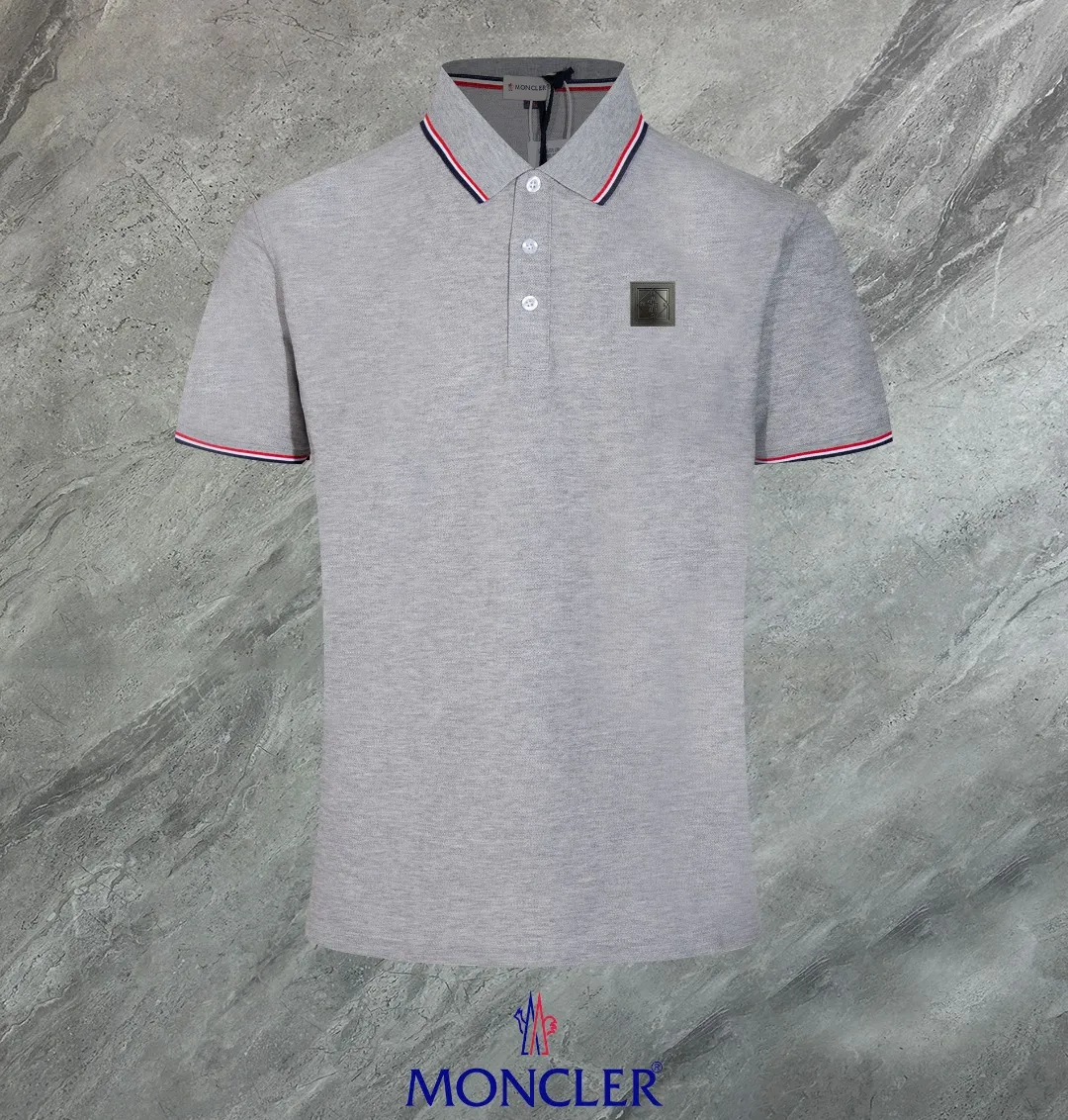 MONCLER~ 2026 New Arrival Quality POLO ， Breathable ， ， ， Quality。 ！ ， ！ LOGO Quality ：Black，White，Gray，Royal Blue Sizes：M~L~XL~2XL~3XL